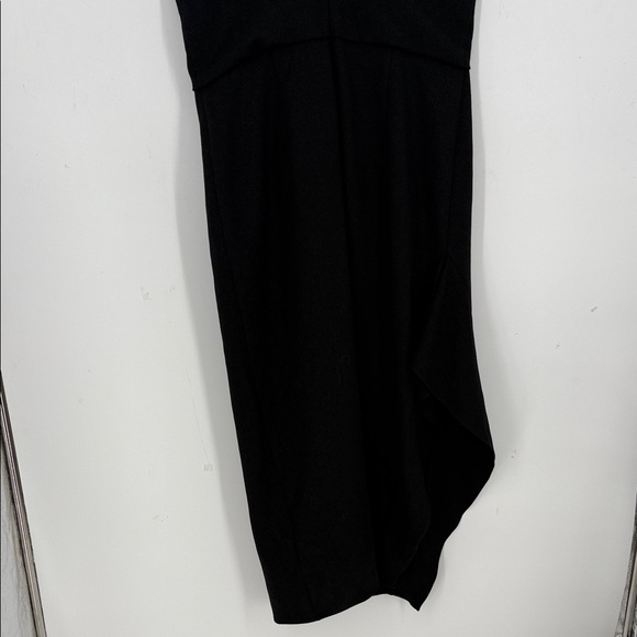 Halston Effie Sleeveless Cowl Neck Metallic Shimmer Gown size 14 - Picture 8 of 8